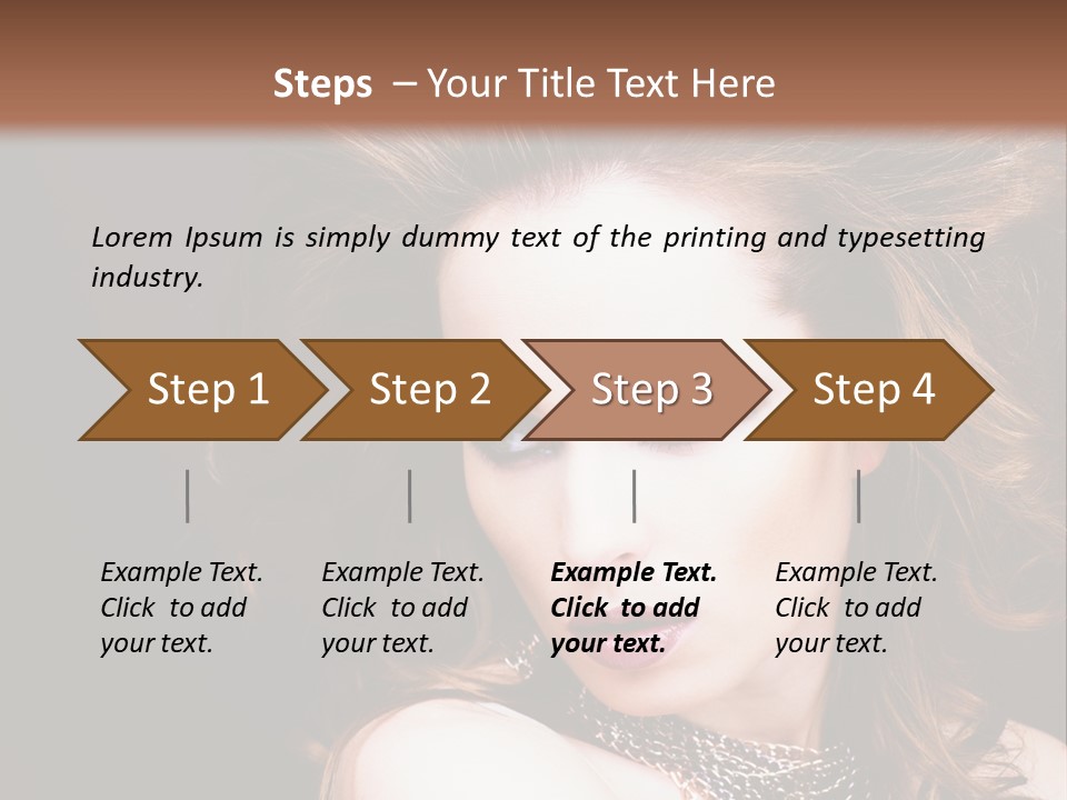 Adult Clothing Make Up PowerPoint Template