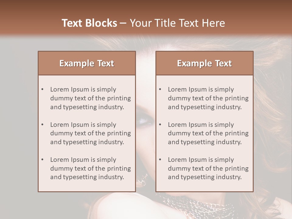 Adult Clothing Make Up PowerPoint Template