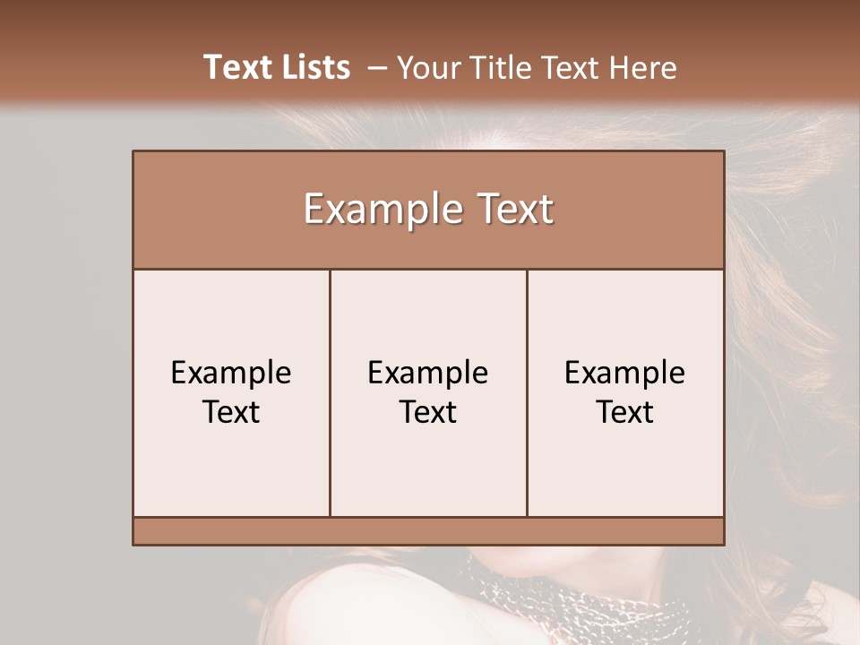 Adult Clothing Make Up PowerPoint Template