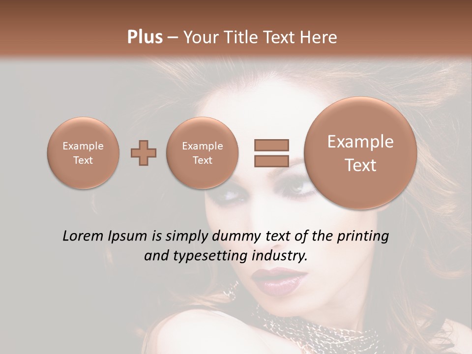 Adult Clothing Make Up PowerPoint Template