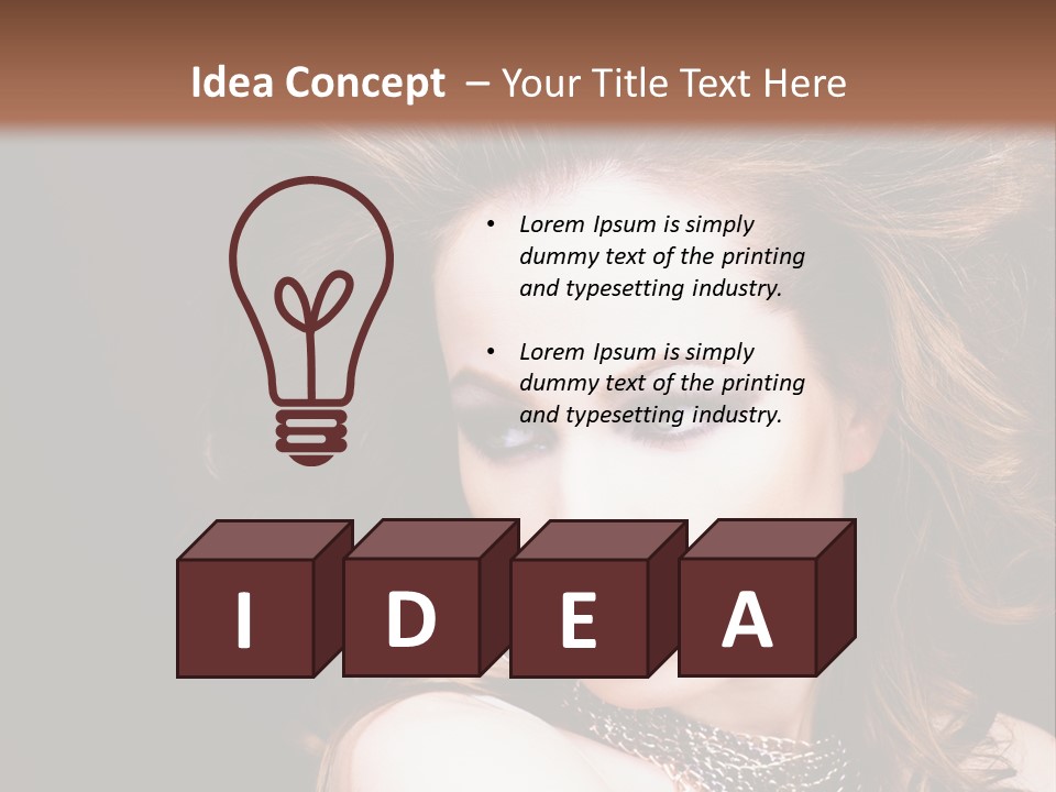 Adult Clothing Make Up PowerPoint Template