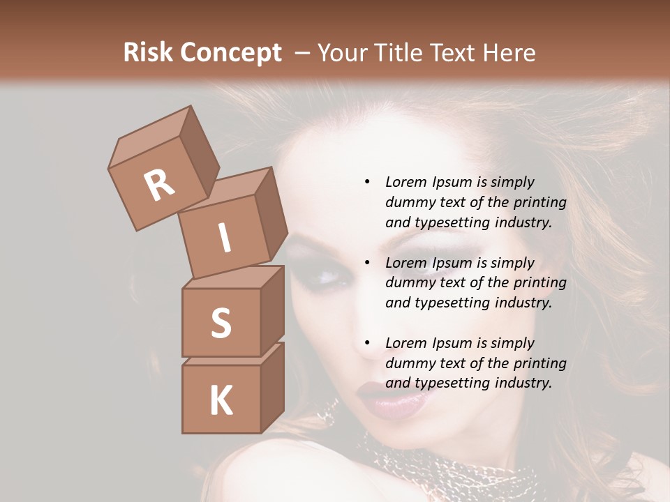 Adult Clothing Make Up PowerPoint Template