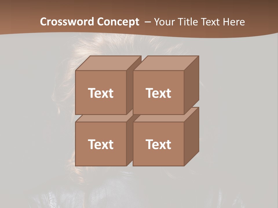 Shoulders Face Hair PowerPoint Template