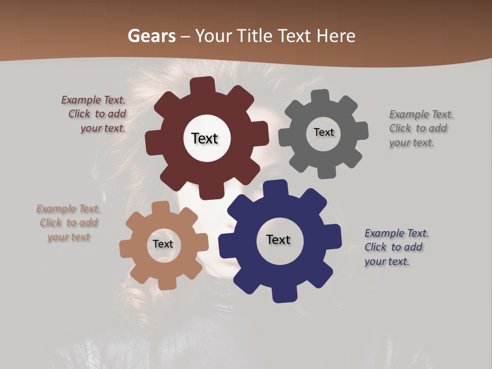 Shoulders Face Hair PowerPoint Template