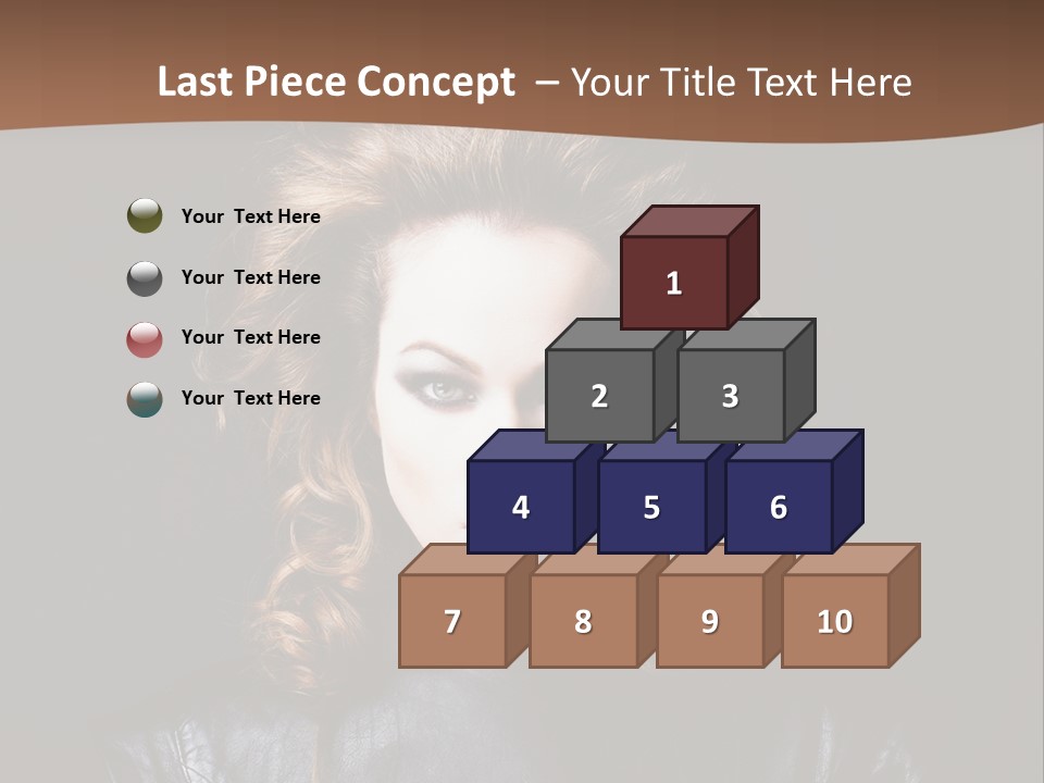 Shoulders Face Hair PowerPoint Template