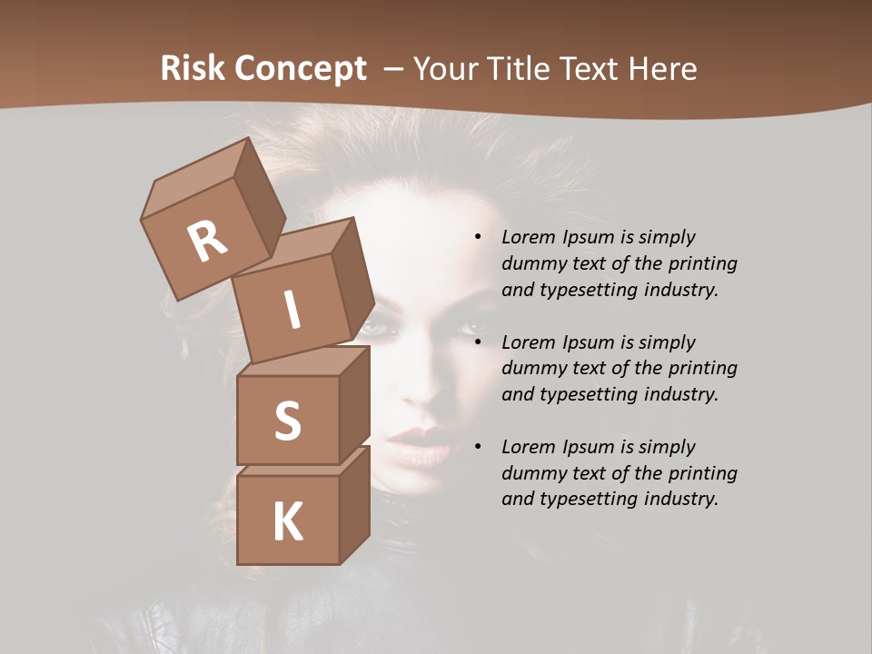 Shoulders Face Hair PowerPoint Template