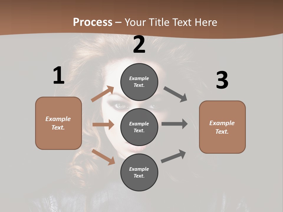 Shoulders Face Hair PowerPoint Template