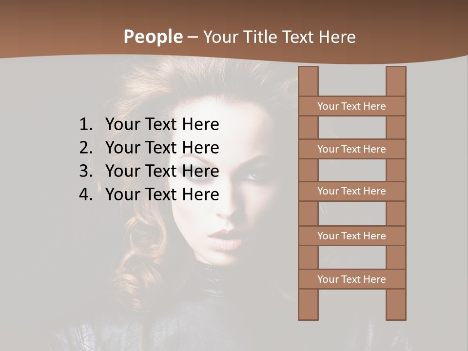 Shoulders Face Hair PowerPoint Template