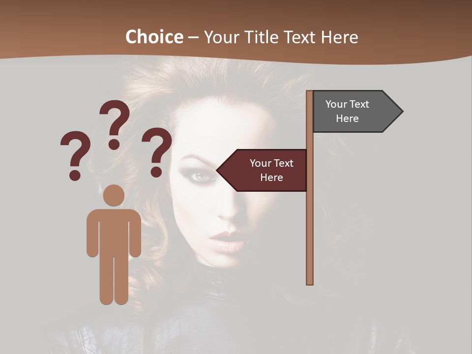 Shoulders Face Hair PowerPoint Template