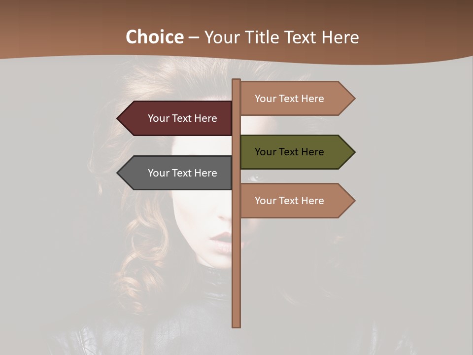 Shoulders Face Hair PowerPoint Template