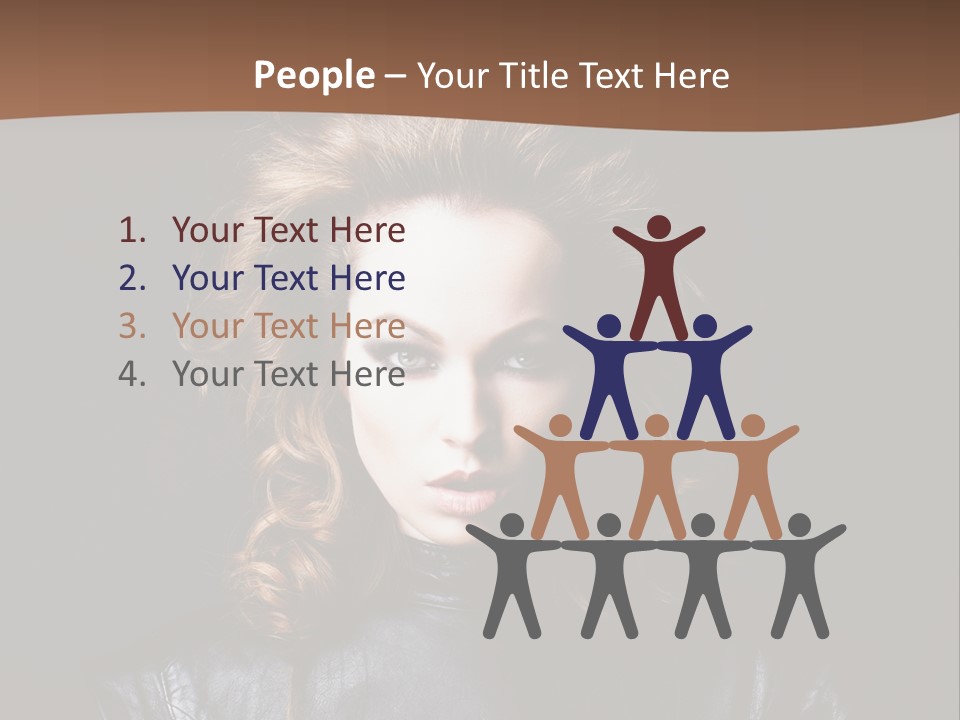 Shoulders Face Hair PowerPoint Template