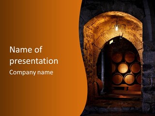 Dark No People Whiskey PowerPoint Template