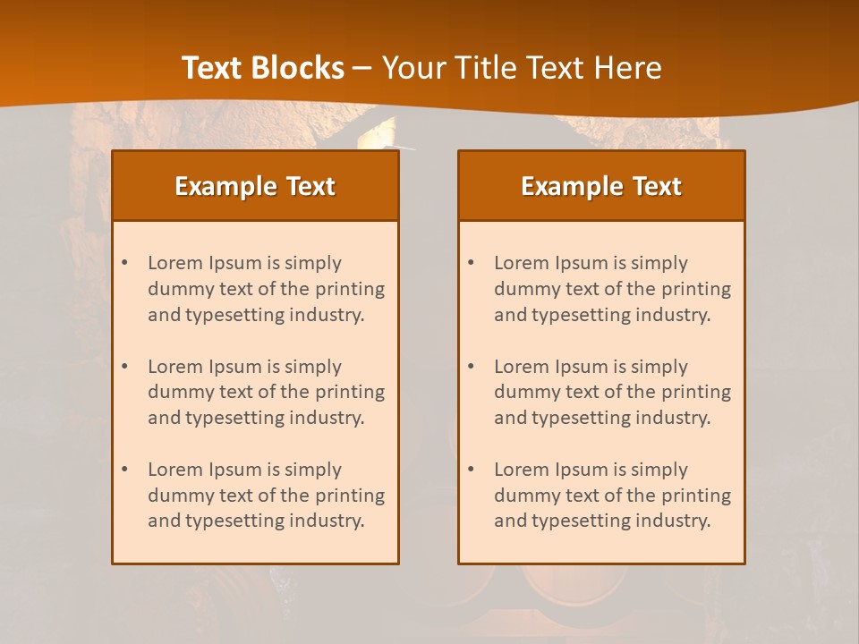 Dark No People Whiskey PowerPoint Template