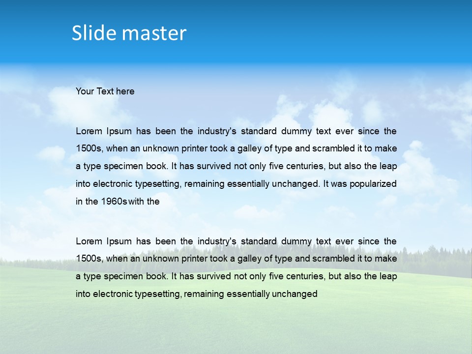 Sunny Country Sun PowerPoint Template