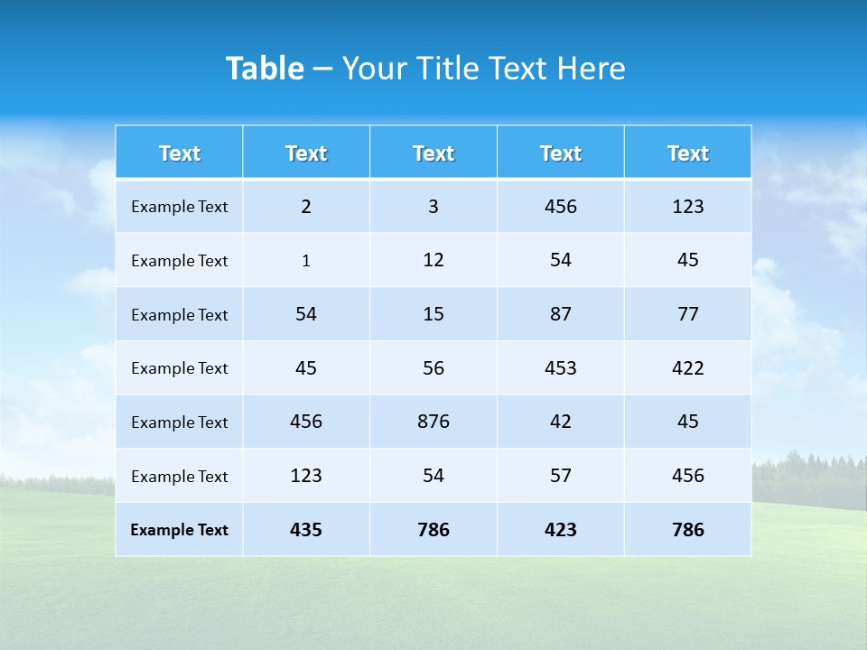 Sunny Country Sun PowerPoint Template