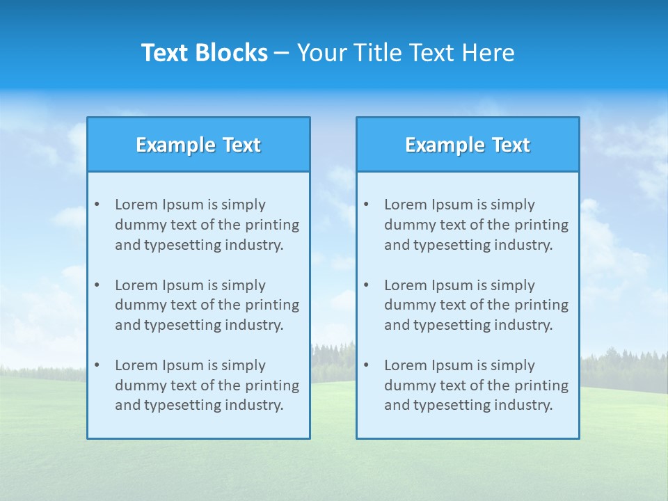 Sunny Country Sun PowerPoint Template