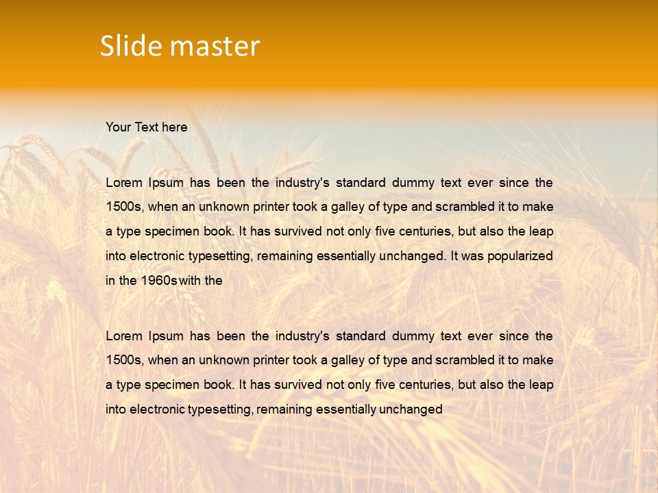 Group Farm Nobody PowerPoint Template