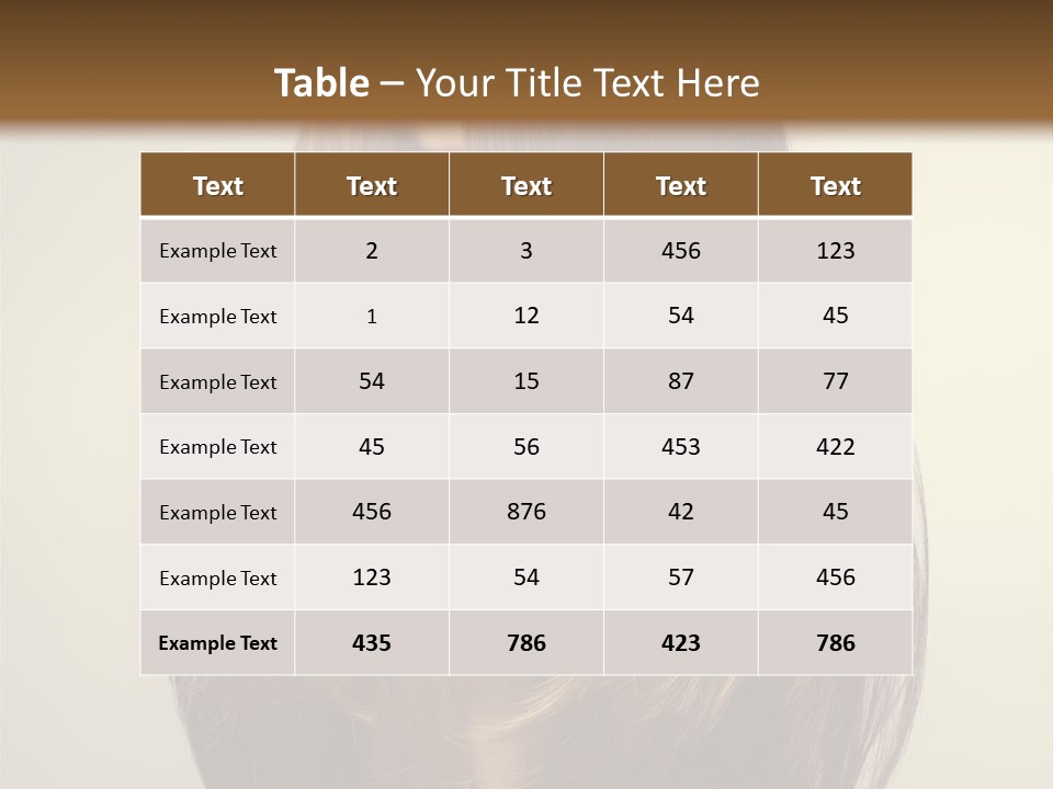 Fascination Caucasian Fine PowerPoint Template