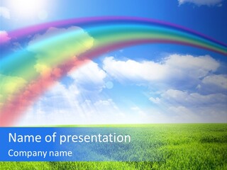 Colorful Day Field PowerPoint Template