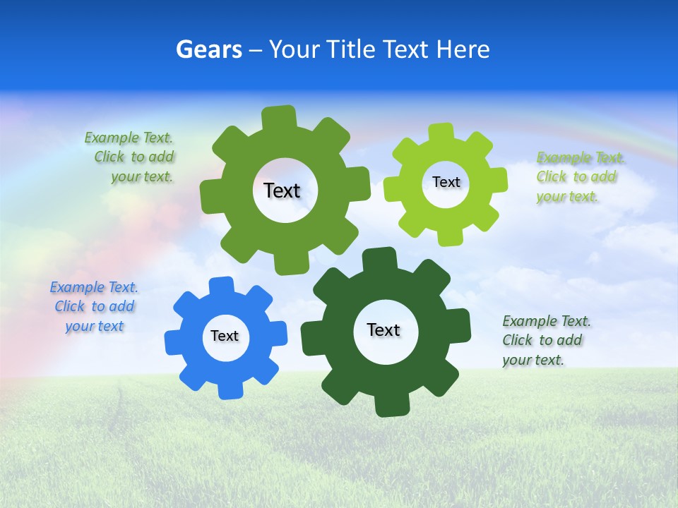 Colorful Day Field PowerPoint Template