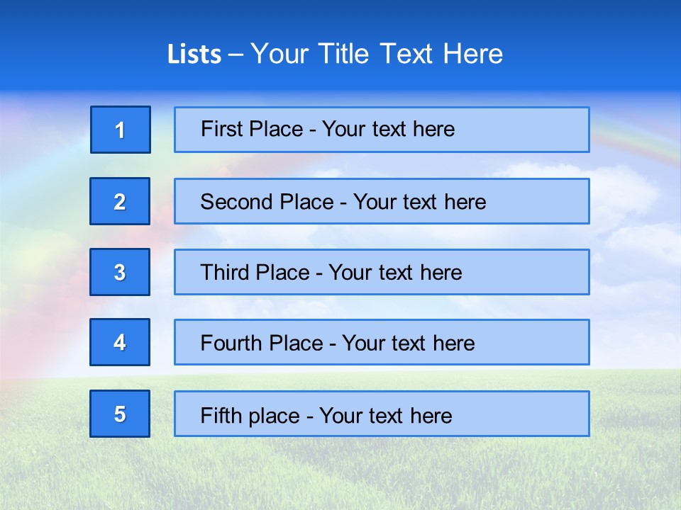 Colorful Day Field PowerPoint Template