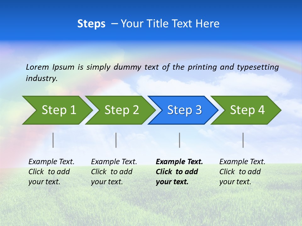 Colorful Day Field PowerPoint Template