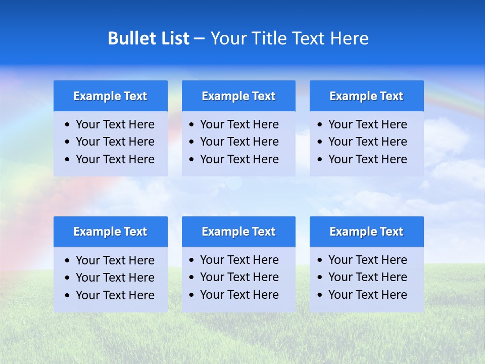Colorful Day Field PowerPoint Template