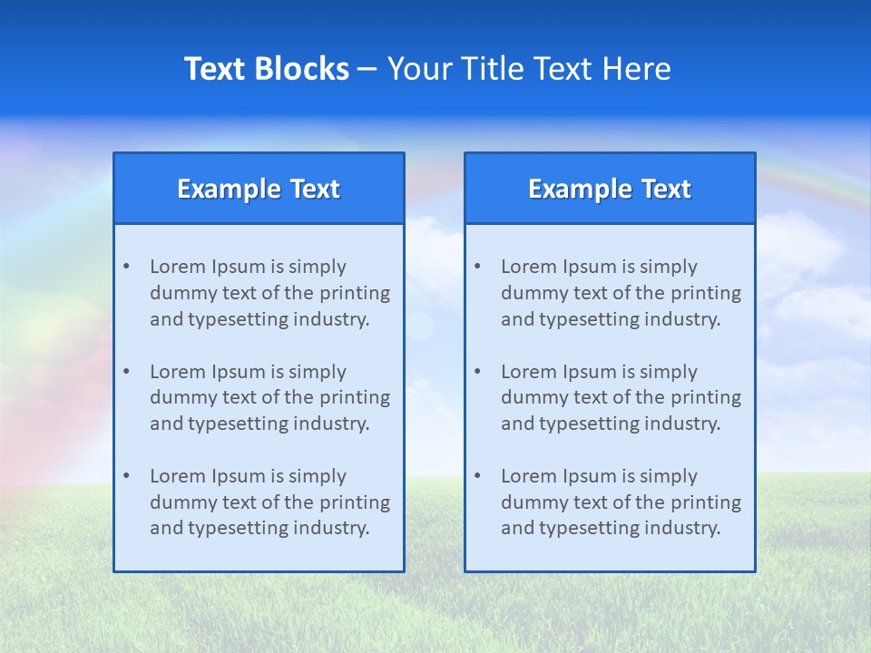 Colorful Day Field PowerPoint Template