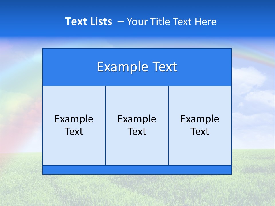 Colorful Day Field PowerPoint Template