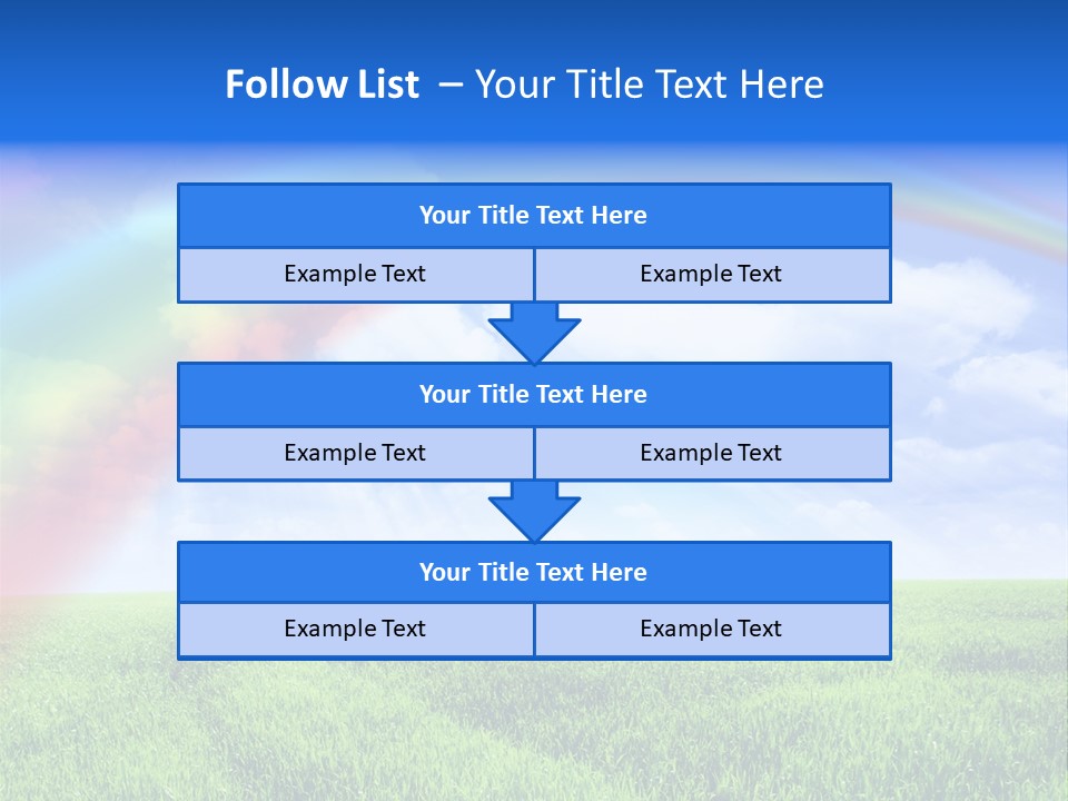 Colorful Day Field PowerPoint Template