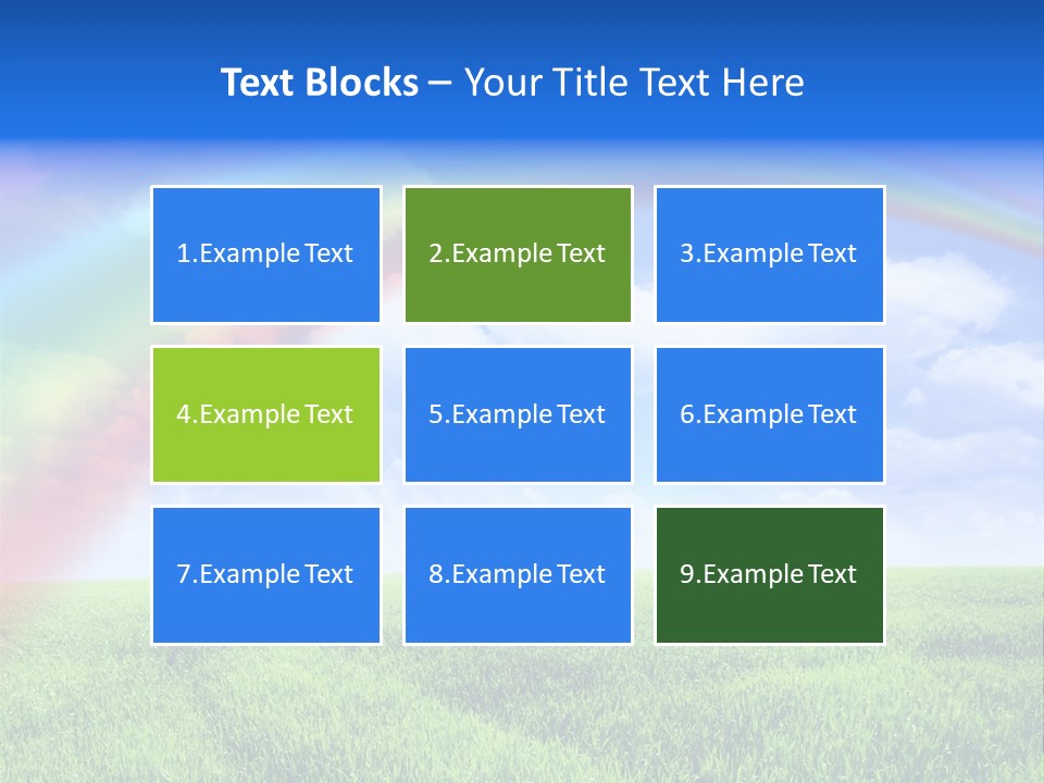 Colorful Day Field PowerPoint Template
