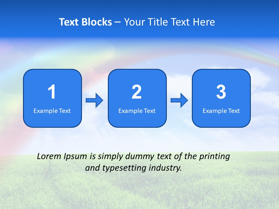 Colorful Day Field PowerPoint Template