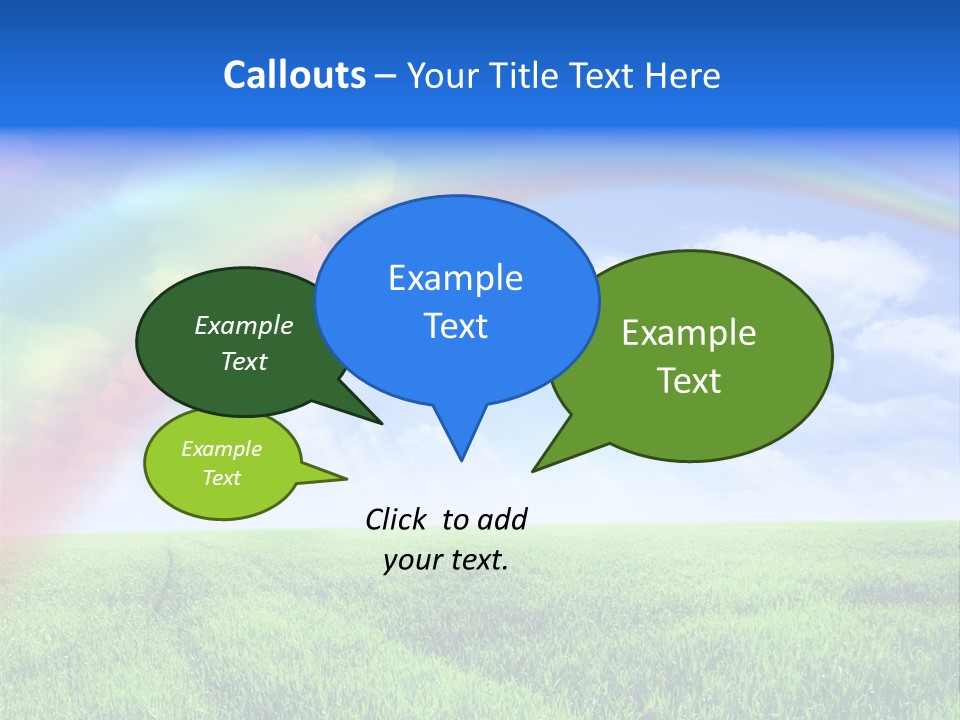 Colorful Day Field PowerPoint Template