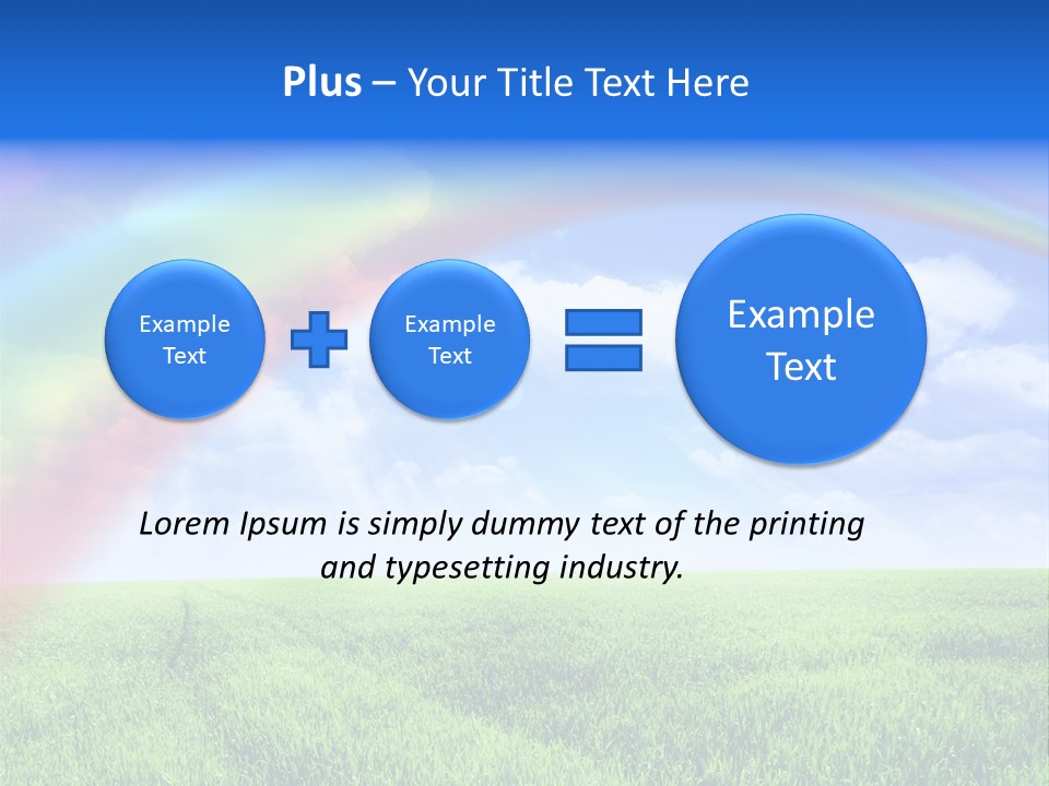 Colorful Day Field PowerPoint Template