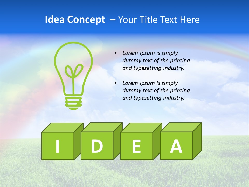 Colorful Day Field PowerPoint Template