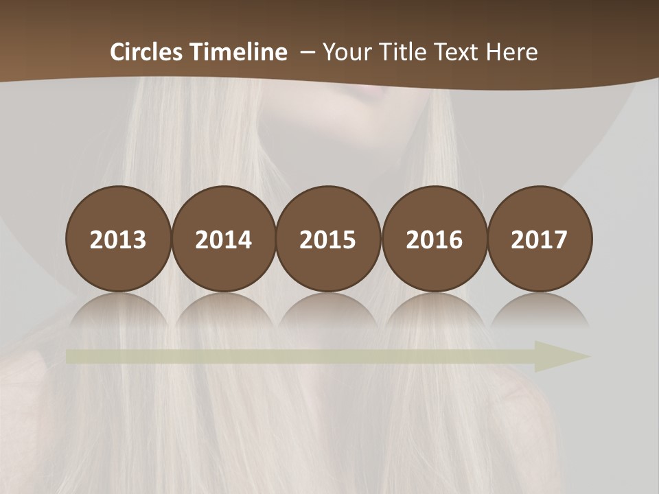 Hairstyle Woman Lips PowerPoint Template