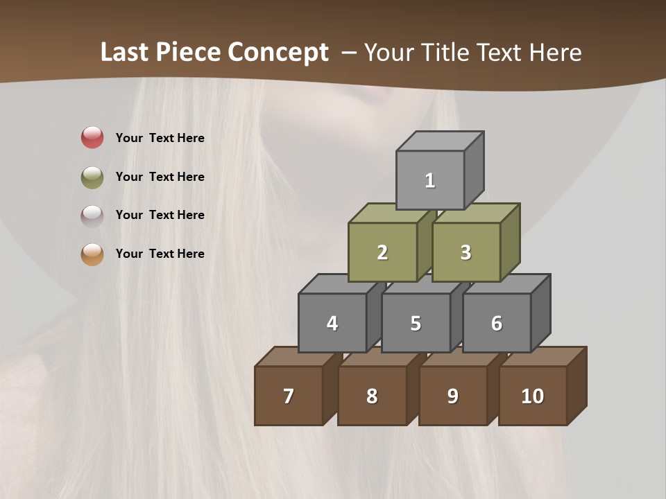 Hairstyle Woman Lips PowerPoint Template