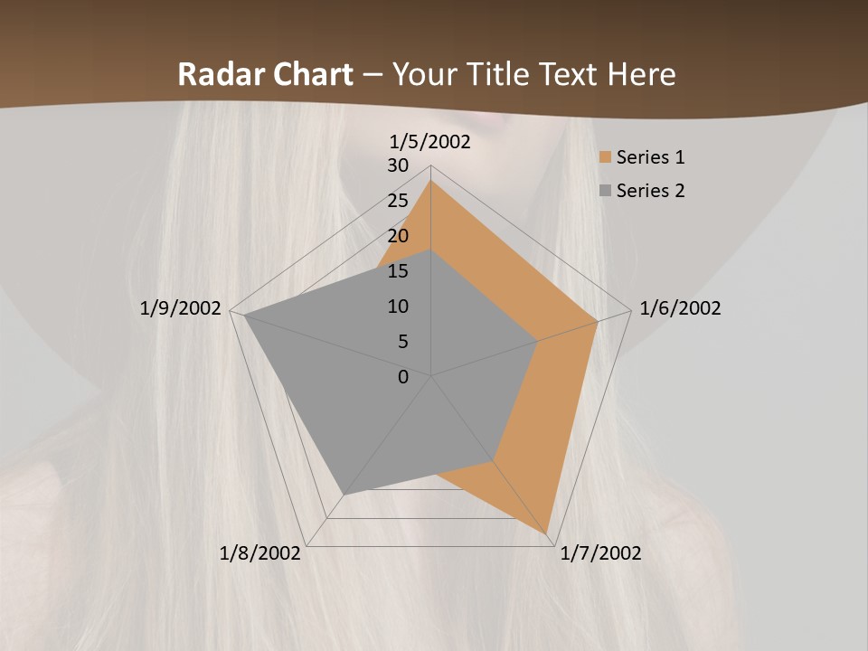 Hairstyle Woman Lips PowerPoint Template