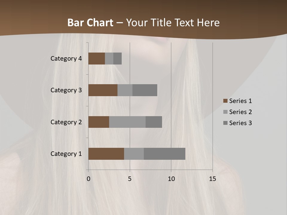 Hairstyle Woman Lips PowerPoint Template