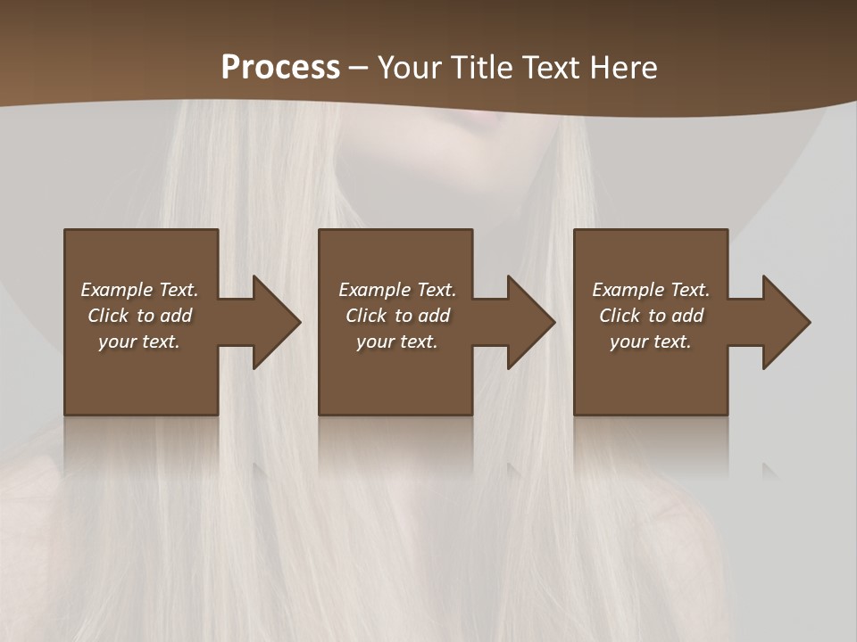 Hairstyle Woman Lips PowerPoint Template