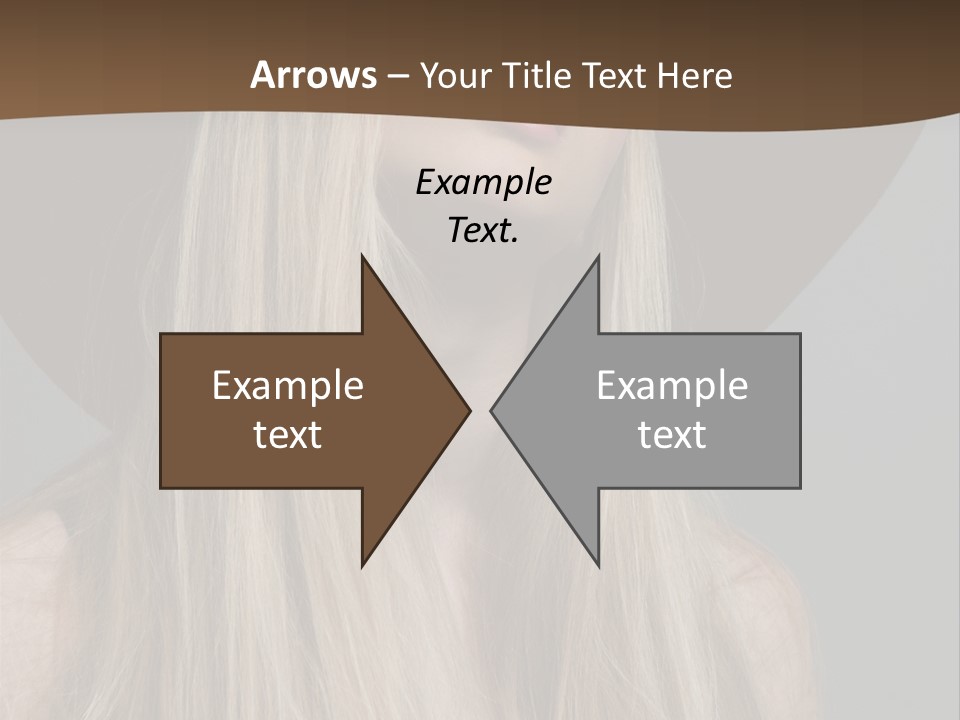 Hairstyle Woman Lips PowerPoint Template