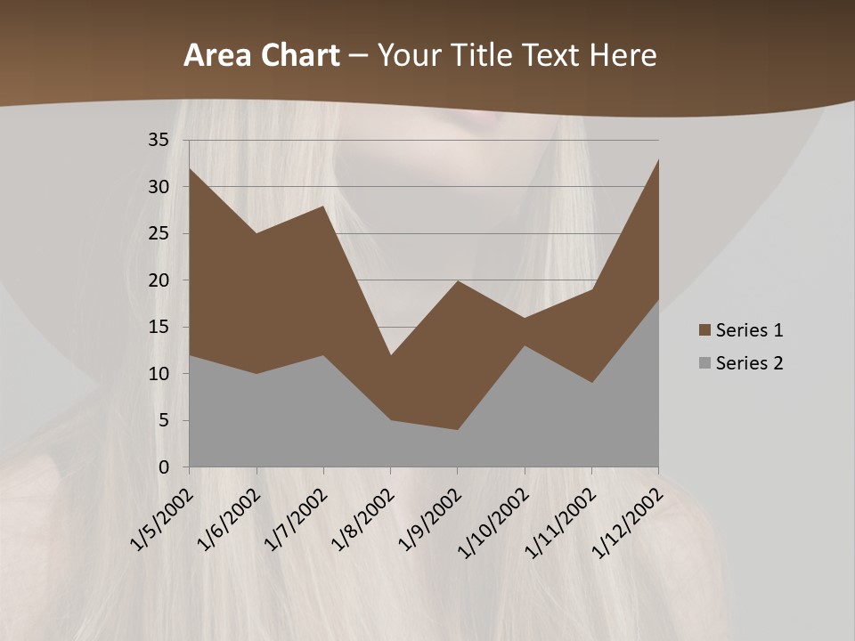 Hairstyle Woman Lips PowerPoint Template