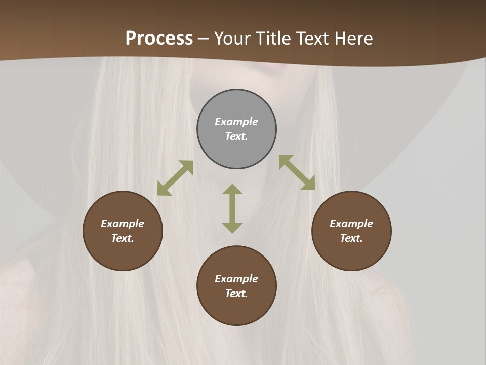 Hairstyle Woman Lips PowerPoint Template