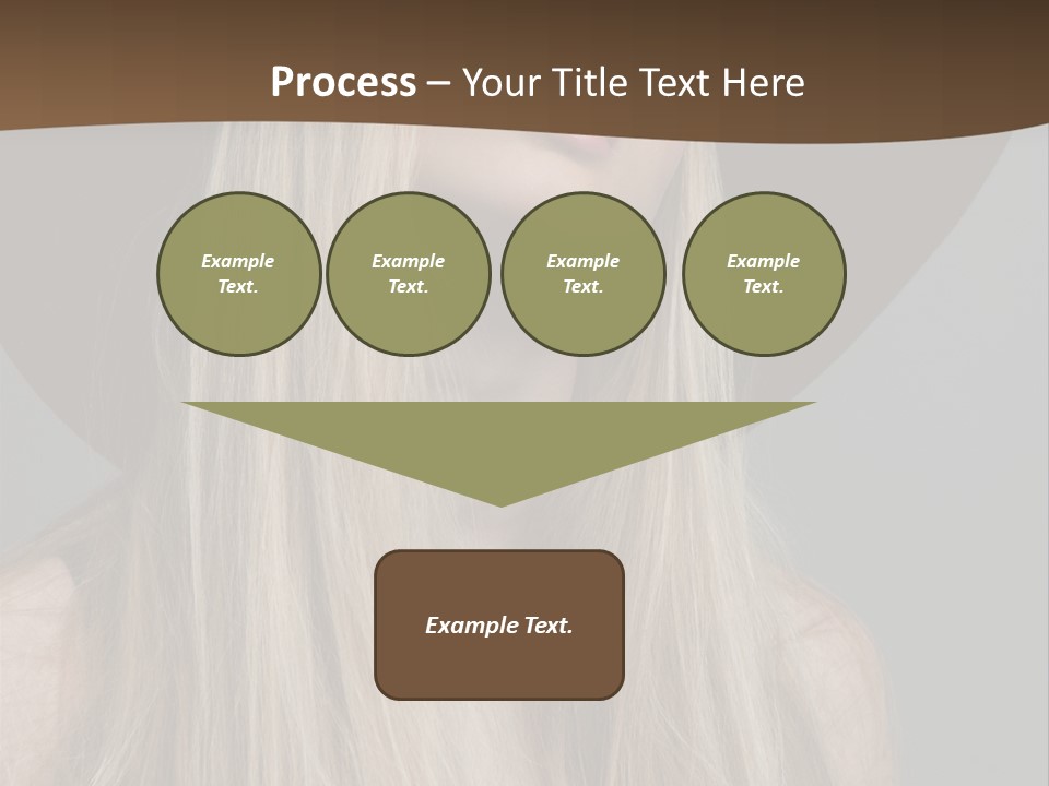 Hairstyle Woman Lips PowerPoint Template