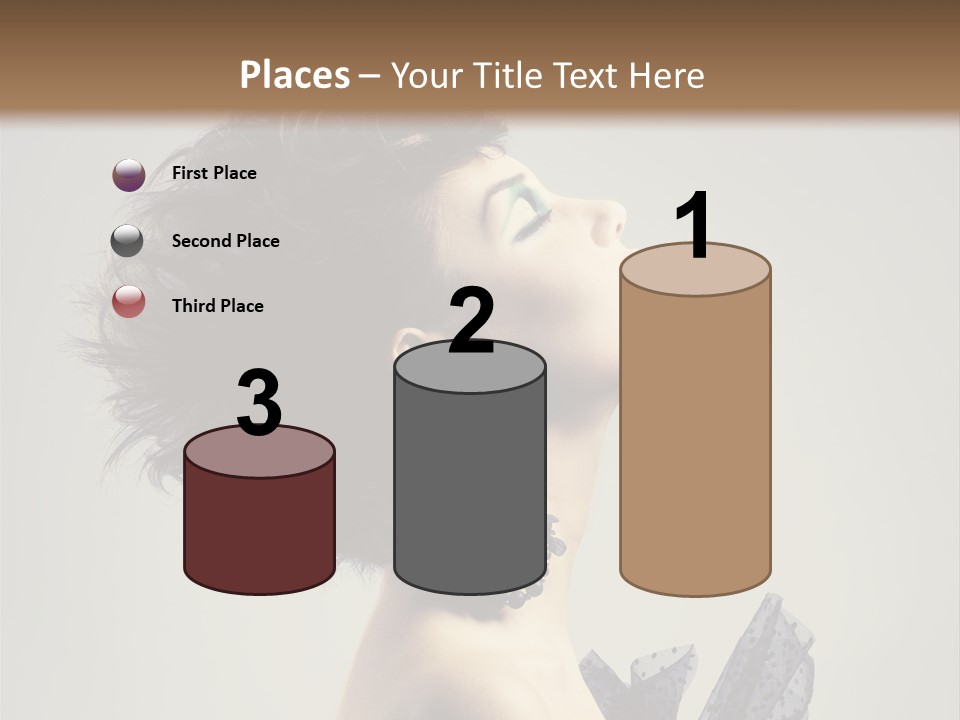 Young Portrait Posing PowerPoint Template