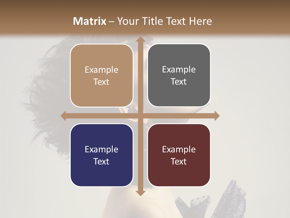 Young Portrait Posing PowerPoint Template