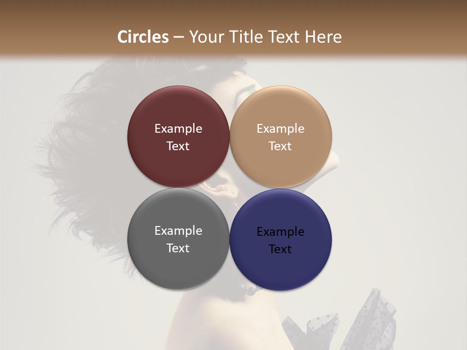 Young Portrait Posing PowerPoint Template