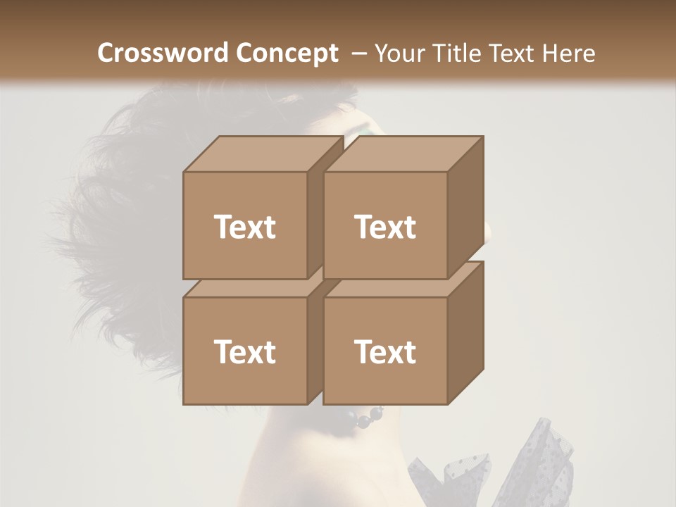 Young Portrait Posing PowerPoint Template