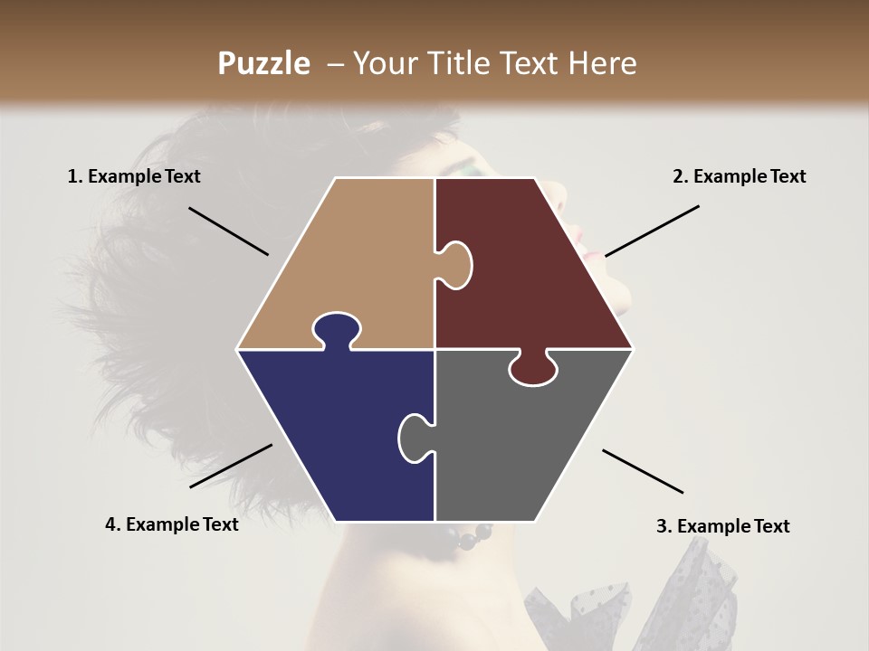 Young Portrait Posing PowerPoint Template