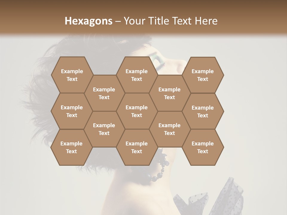 Young Portrait Posing PowerPoint Template